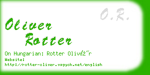 oliver rotter business card